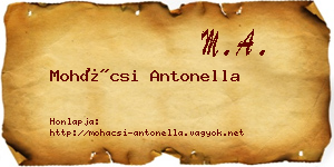 Mohácsi Antonella névjegykártya